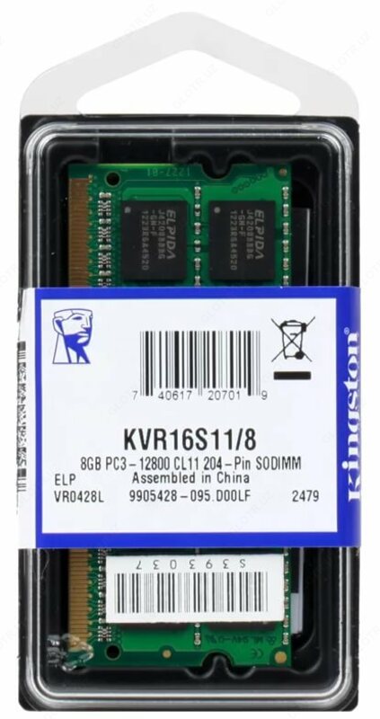 Жесткие диски для ноутбуков SO-DIMM 8GB DDR3 KINGSTONE PC3L-1600 (BOX) Всего за 30$ - 