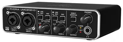 Внешняя звуковая карта Behringer U-Phoria UMC202HD