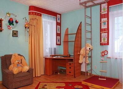 Kreş uchun dekorativ pardalar.