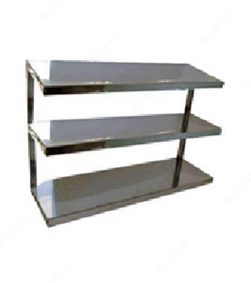 Полка-стеллаж навесная из нержавеющей стали