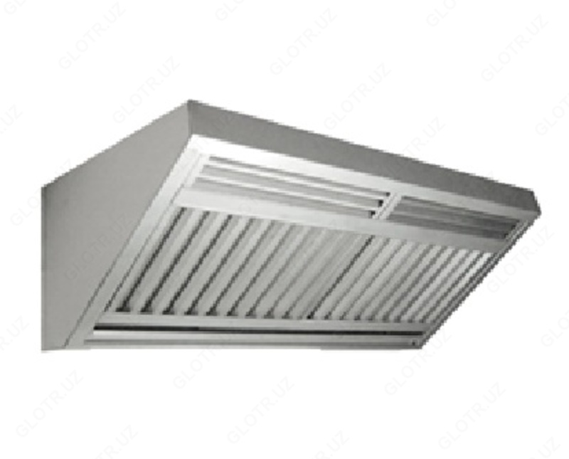 Зонты вытяжные пристенные из нержавеющей стали