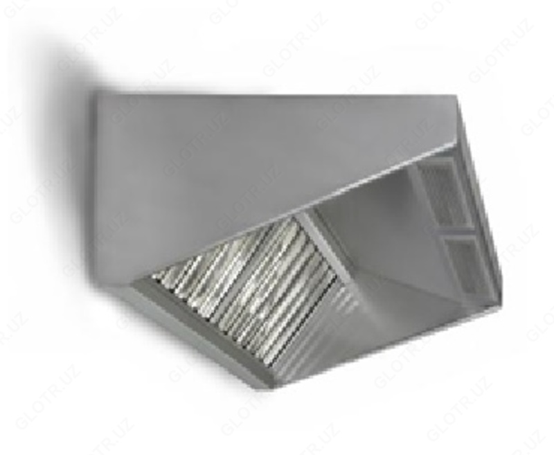 Зонты вытяжные пристенные из нержавеющей стали