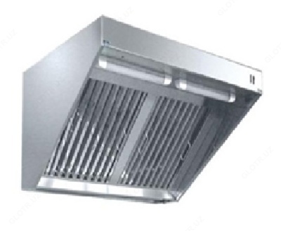 Зонты вытяжные пристенные из нержавеющей стали