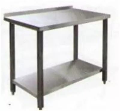 Zanglamaydigan po'latdan yasalgan sanoat stol, rafsiz