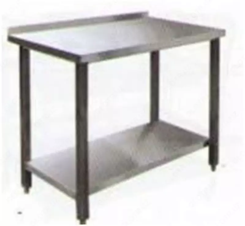 Zanglamaydigan po'latdan yasalgan sanoat stol, rafsiz