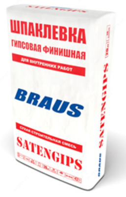 Шпатлевка Браус для внутренних работ финишная по 20кг