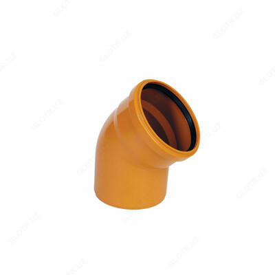 Канализационный полуотвод модели 45* 25 "ASIYA PLAST".