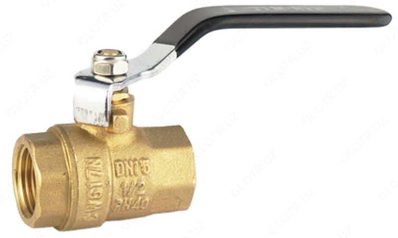 Шаровой металлический кран с ручкой 3/4вр/вр.