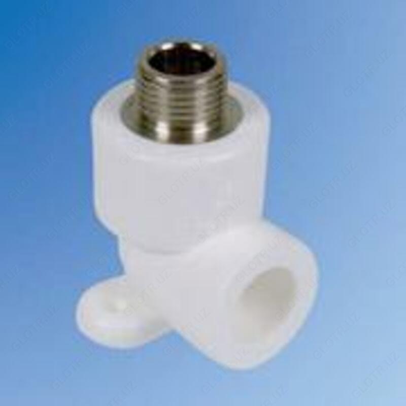 Угольник комбинированный с креплением (нар. резьба) водорозетка