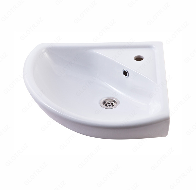 Умывальник угловой с пьедесталом