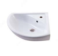 Умывальник угловой с пьедесталом