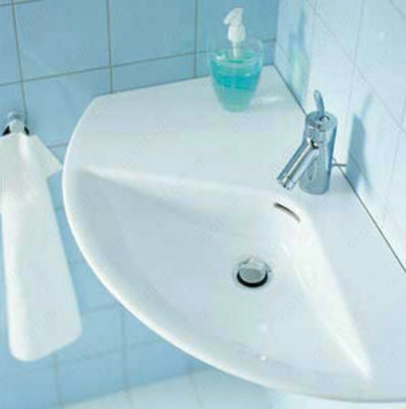  Умывальник угловой с пьедесталом - 