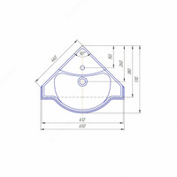   Раковина Классик Угловой