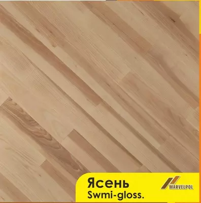 Штучный паркет Ясень Swmi-gloss