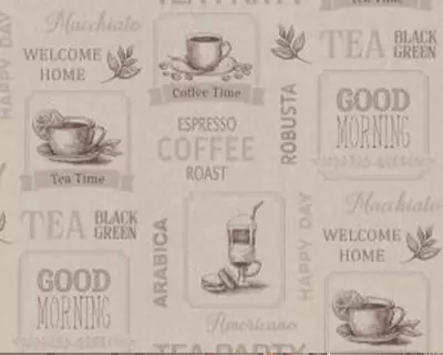 Виниловые обои «Barista» кофейные, 1.6х10.05 м, Россия