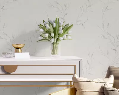 Флизелиновые обои «Live Nova vita» серебристые, 1.6х10.05 м, Россия