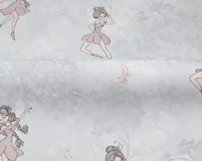 Флизелиновые обои Palitra Home «Mary Fairy» серые, 1.6х10.05 м, Россия