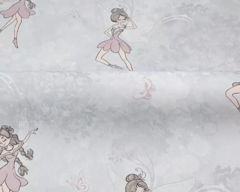 Флизелиновые обои Palitra Home «Mary Fairy» серые, 1.6х10.05 м, Россия
