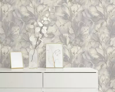 Vinil oboylar flizelin asosida “Moonbloom” binafsha rangda, 1.6x10.05 m, Rossiya