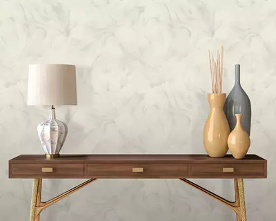 Виниловые обои на флизелиновой основе «Moonbloom» белые, 1.6х10.05 м, Россия