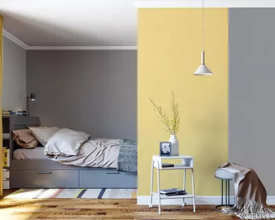 Виниловые обои на флизелиновой основе «Polynezia» светло-серые, 1.6х10.05 м, Россия