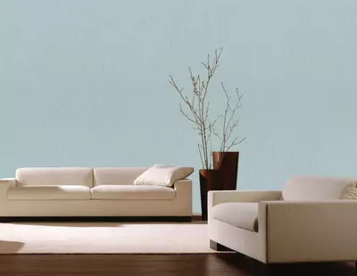 Виниловые обои на флизелиновой основе «Polynezia» голубые, 1.6х10.05 м, Россия