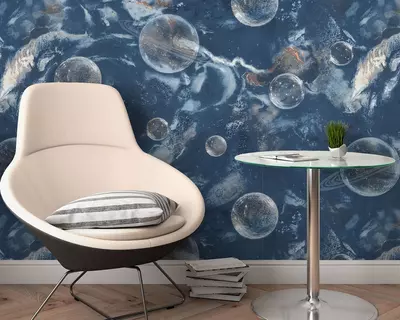 Обои «Monte Solaro Universe» синие, 1.6х10.05 м, Россия