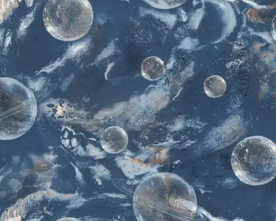 Обои «Monte Solaro Universe» синие, 1.6х10.05 м, Россия