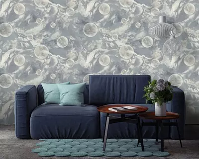 Обои «Monte Solaro Universe» серые, 1.6х10.05 м, Россия