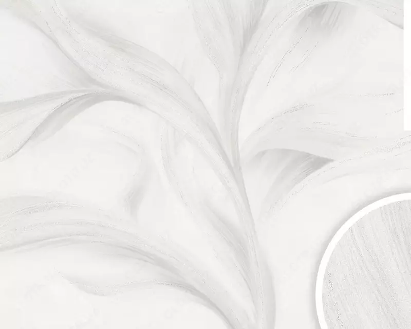 Обои «Боттега» с растительным рисунком светло-серые, 1.6х10.05 м, Россия