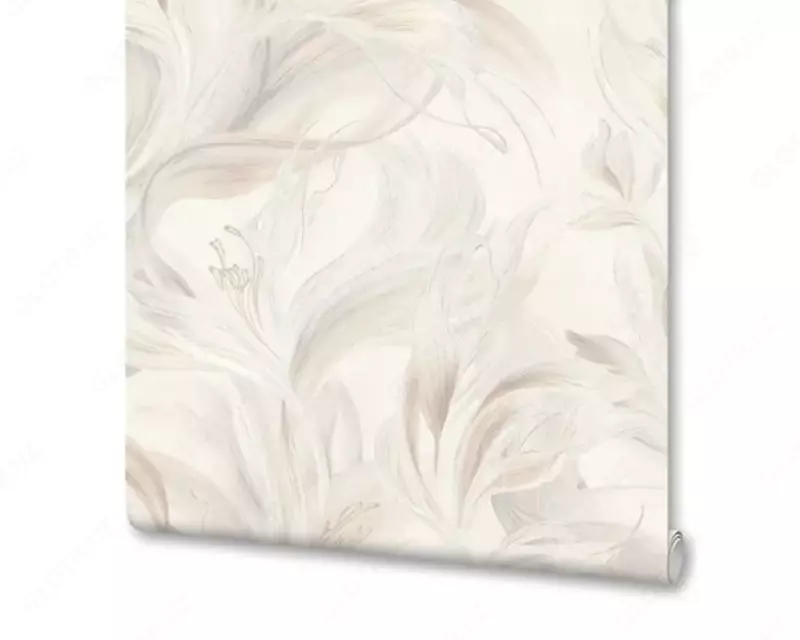 Обои «Боттега» с растительным рисунком светло-коричневые, 1.6х10.05 м, Россия