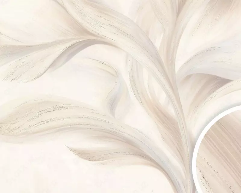 Обои «Боттега» с растительным рисунком светло-коричневые, 1.6х10.05 м, Россия