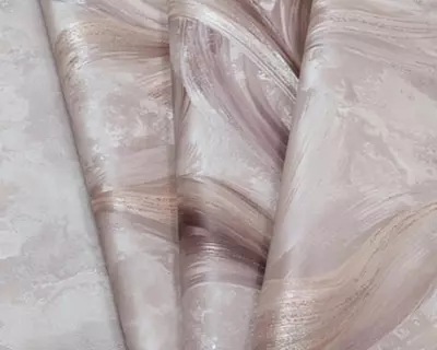 “Bottega” o‘simlik naqshli pushti rangli oboylar, 1.6x10.05 m, Rossiya