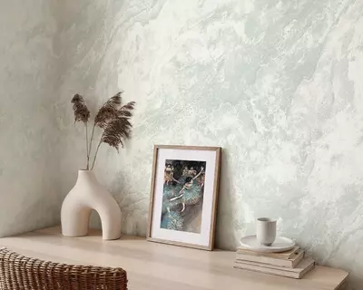 Обои «Бриджит» светло-зеленые, 1.6х10.05 м, Россия