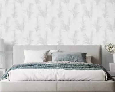 Обои «Кантри» с растительным рисунком светло-серые, 1.6х10.05 м, Россия