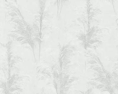 Обои «Кантри» с растительным рисунком светло-серые, 1.6х10.05 м, Россия