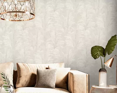 Обои «Кантри» с растительным рисунком светло-коричневые, 1.6х10.05 м, Россия