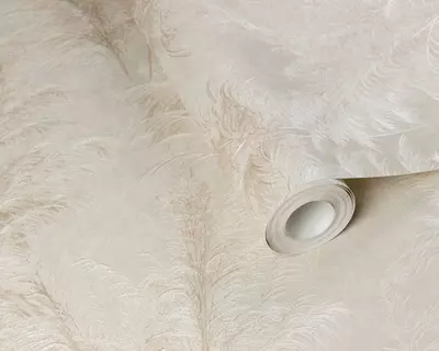 Обои «Кантри» с растительным рисунком светло-коричневые, 1.6х10.05 м, Россия