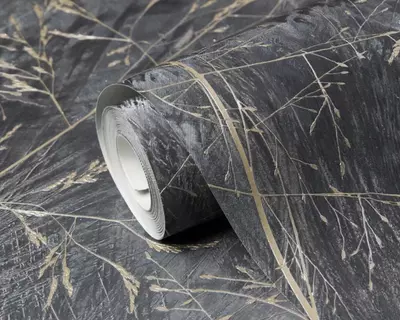 Обои «Карелия» серые, 1.6х10.05 м, Россия