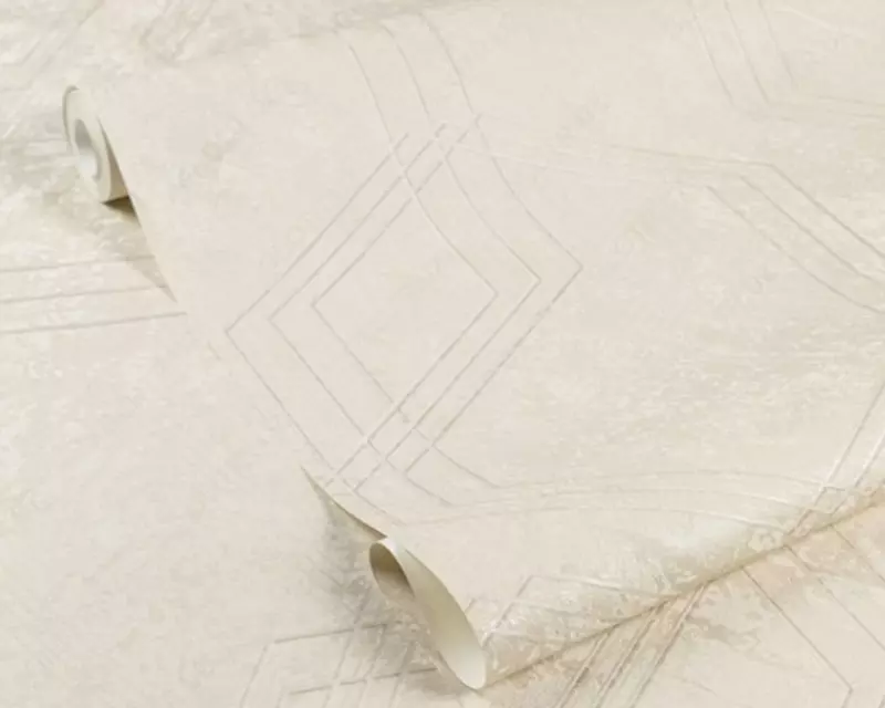 Обои «Торонто» с геометрическим узором светло-бежевые, 1.6х10.05 м, Россия