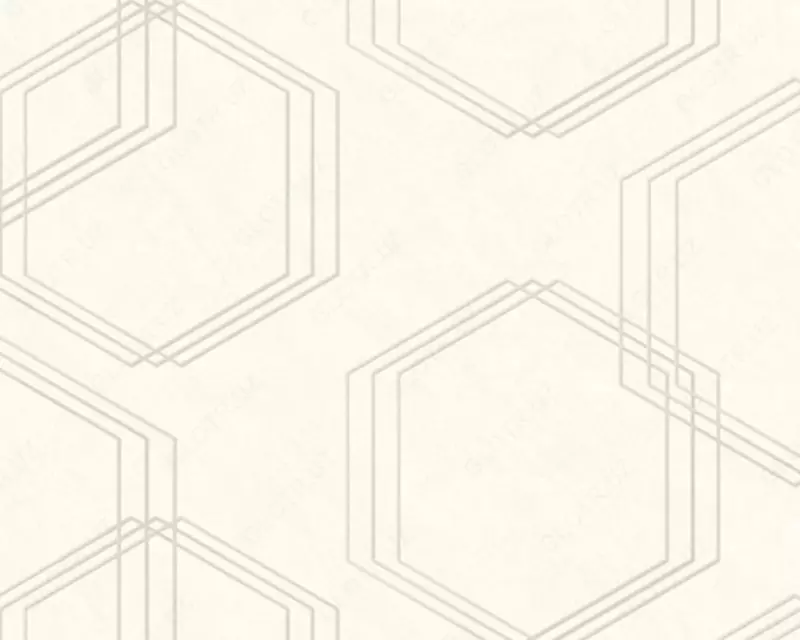 Обои «Торонто» с геометрическим узором светло-бежевые, 1.6х10.05 м, Россия