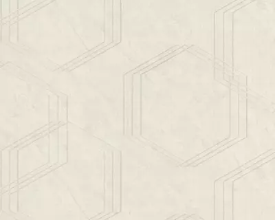 Devor qog‘ozlari «Toronto» geometrik naqshli och kulrang, 1,6 × 10,05 м, Rossiya