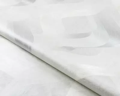 Обои «Энигма» с геометрическим рисунком белые, 1.6х10.05 м, Россия