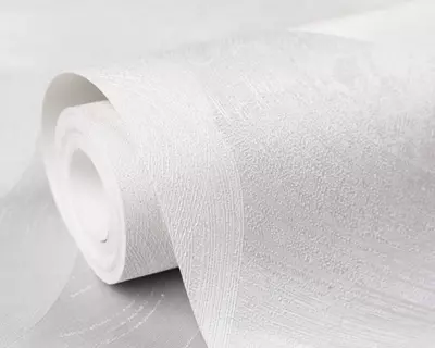 Обои «Энигма» с геометрическим рисунком светло-серые, 1.6х10.05 м, Россия