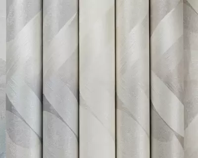 Обои «Энигма» с геометрическим рисунком светло-серые, 1.6х10.05 м, Россия