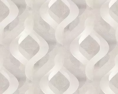 Обои «Энигма» с геометрическим рисунком светло-коричневые, 1.6х10.05 м, Россия