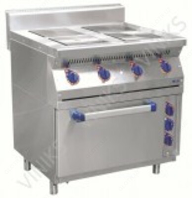 Плита эл. четырехконфорочная с жарочным шкафом ЭПК-47ЖШ (крашеные боковые панели)