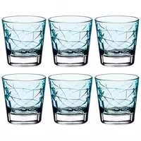  набор из 6-и стаканов для вина Dolomiti 0 29л синего цвета Италия - 