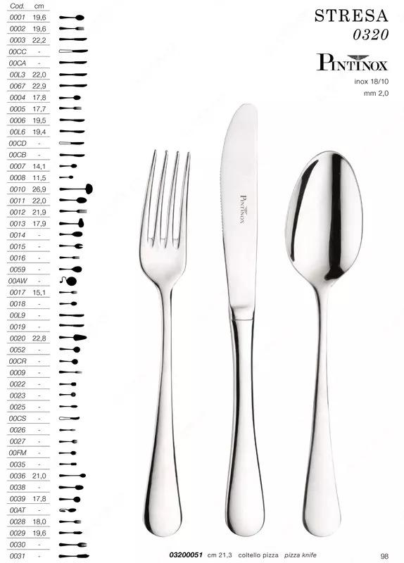 Набор столовых приборов Pintinox Stresa 24 пр Италия