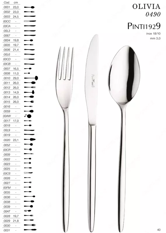 Набор столовых приборов Olivia на 6 персон, 24 предмета Италия